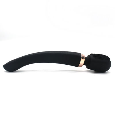 Long Handle Vibrating Silicone Facial Cleansing Brush 8 Speed 20 Frequencies